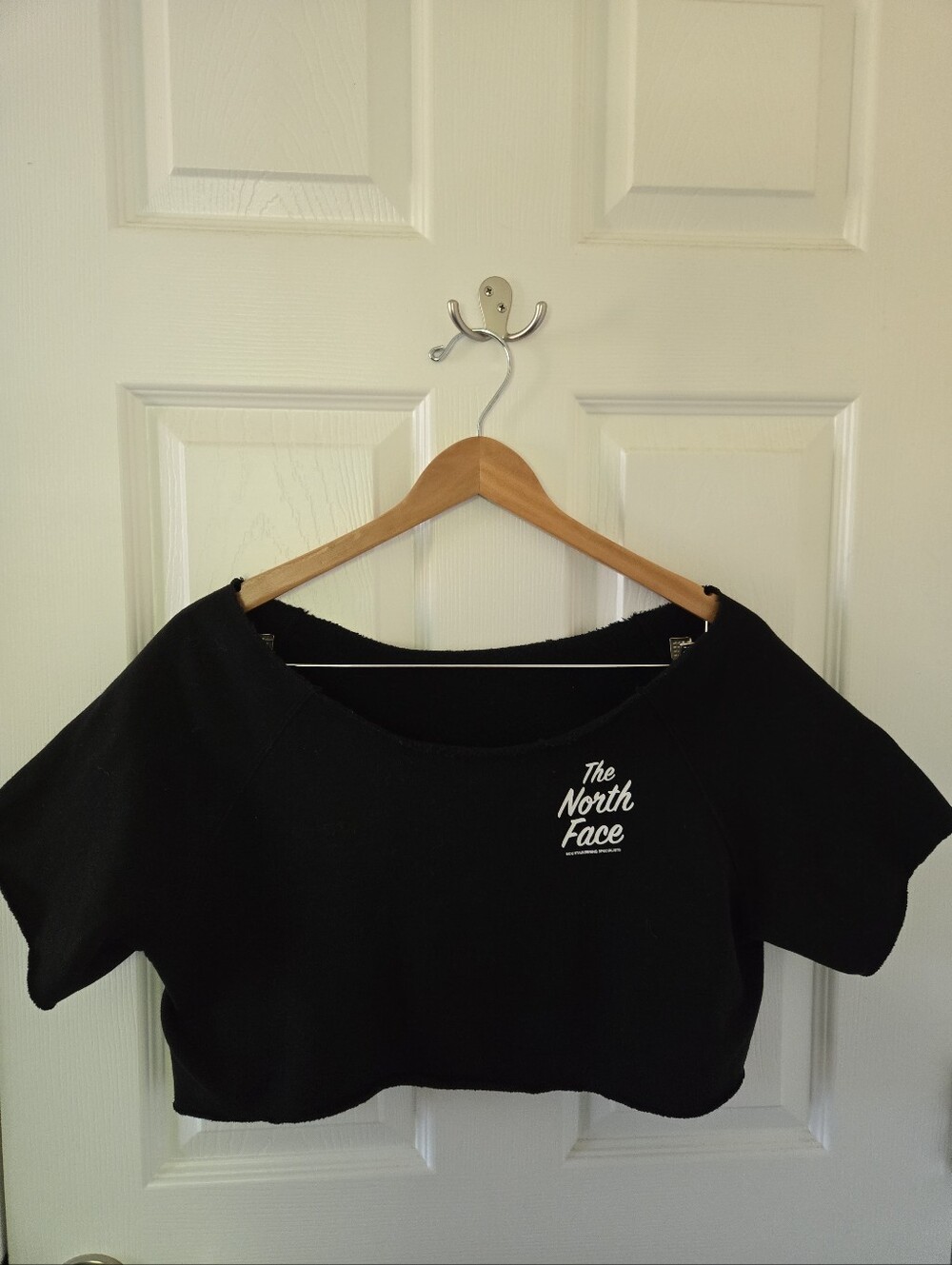 The North Face Crop Cropped Sweatshirt Top Black Sz Small Medium M